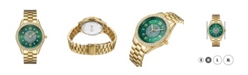 Jbw Women's Mondrian Diamond (1/6 ct.t.w.) 18k Gold Plated Stainless Steel Watch